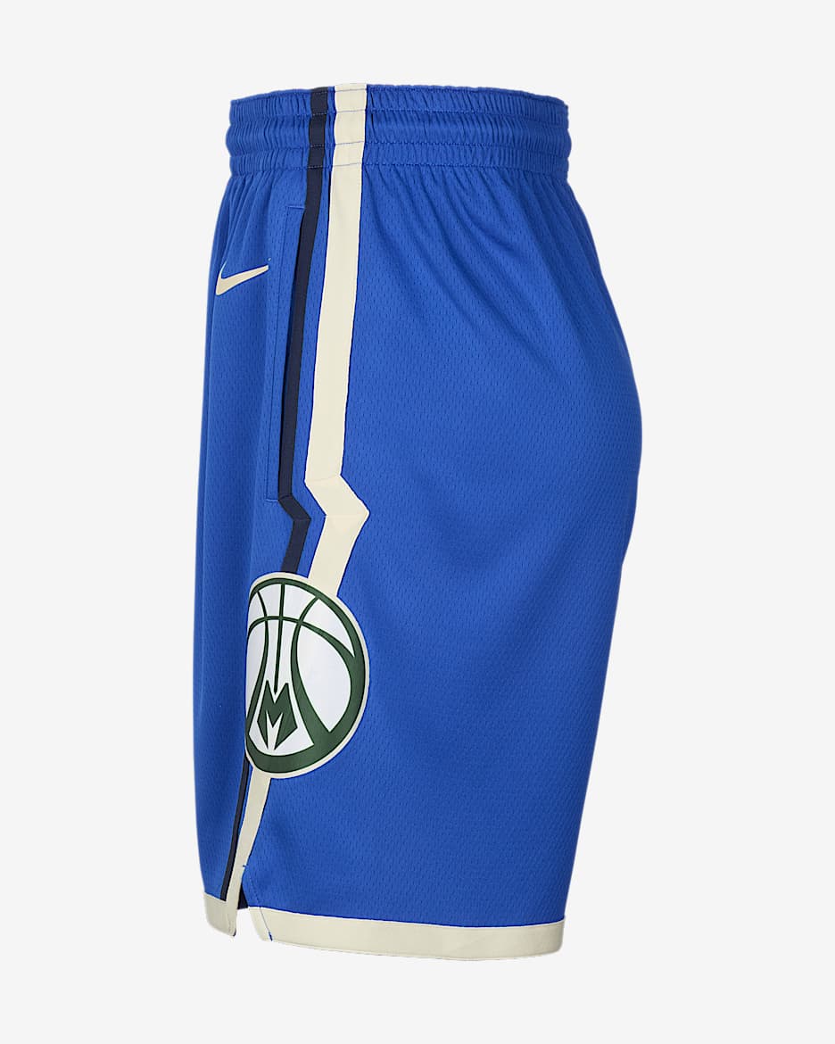 Milwaukee Bucks 2024 25 City Edition Men s Nike Dri FIT NBA Swingman Shorts. Nike CA